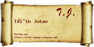 Tóth Jutas névjegykártya