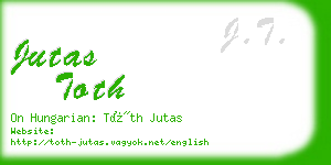jutas toth business card